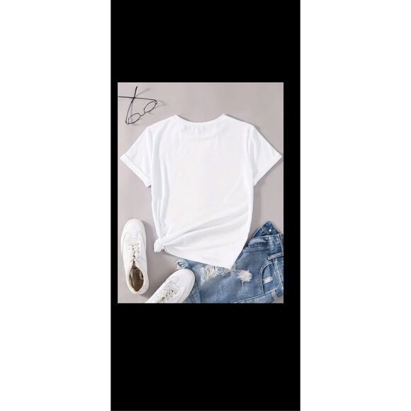 Milano crisp white tee. Size lg - Picture 2 of 10